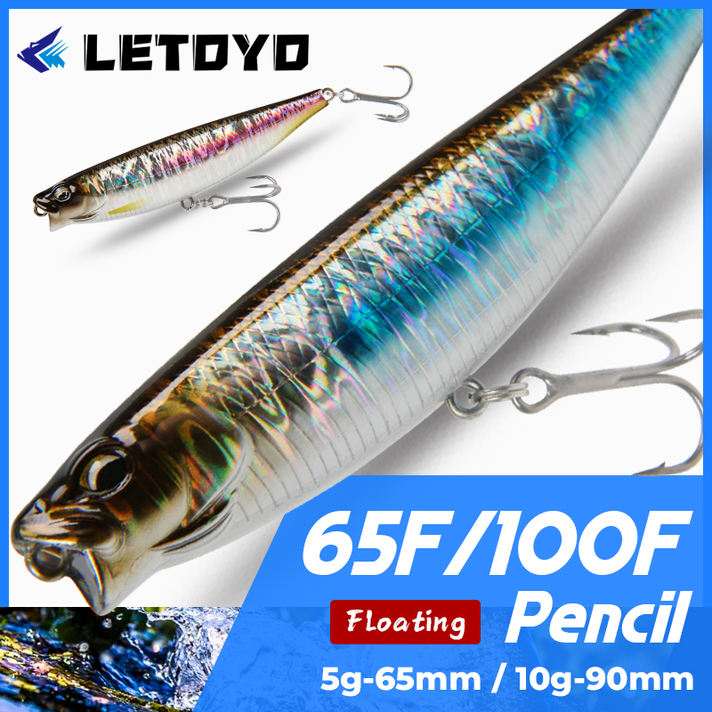 Rain Stick Percussion - LETOYO 65mm 5g/90mm 10g Oberfläche Bleistift