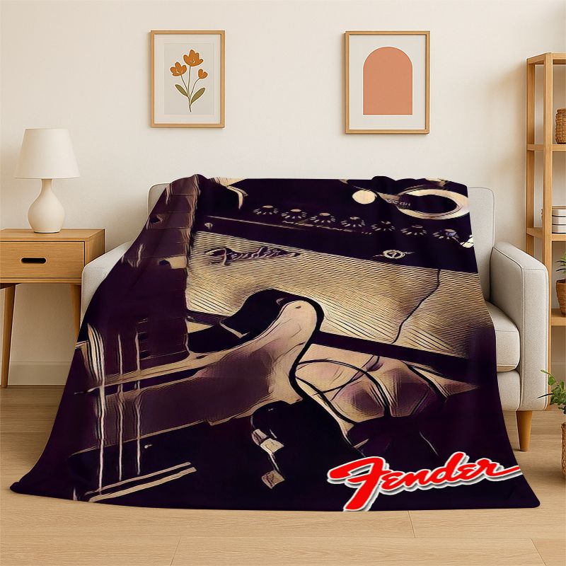 Musical Instrument Logo - Retro Fender Gitarren-Logo Instrumente Musik Weiche