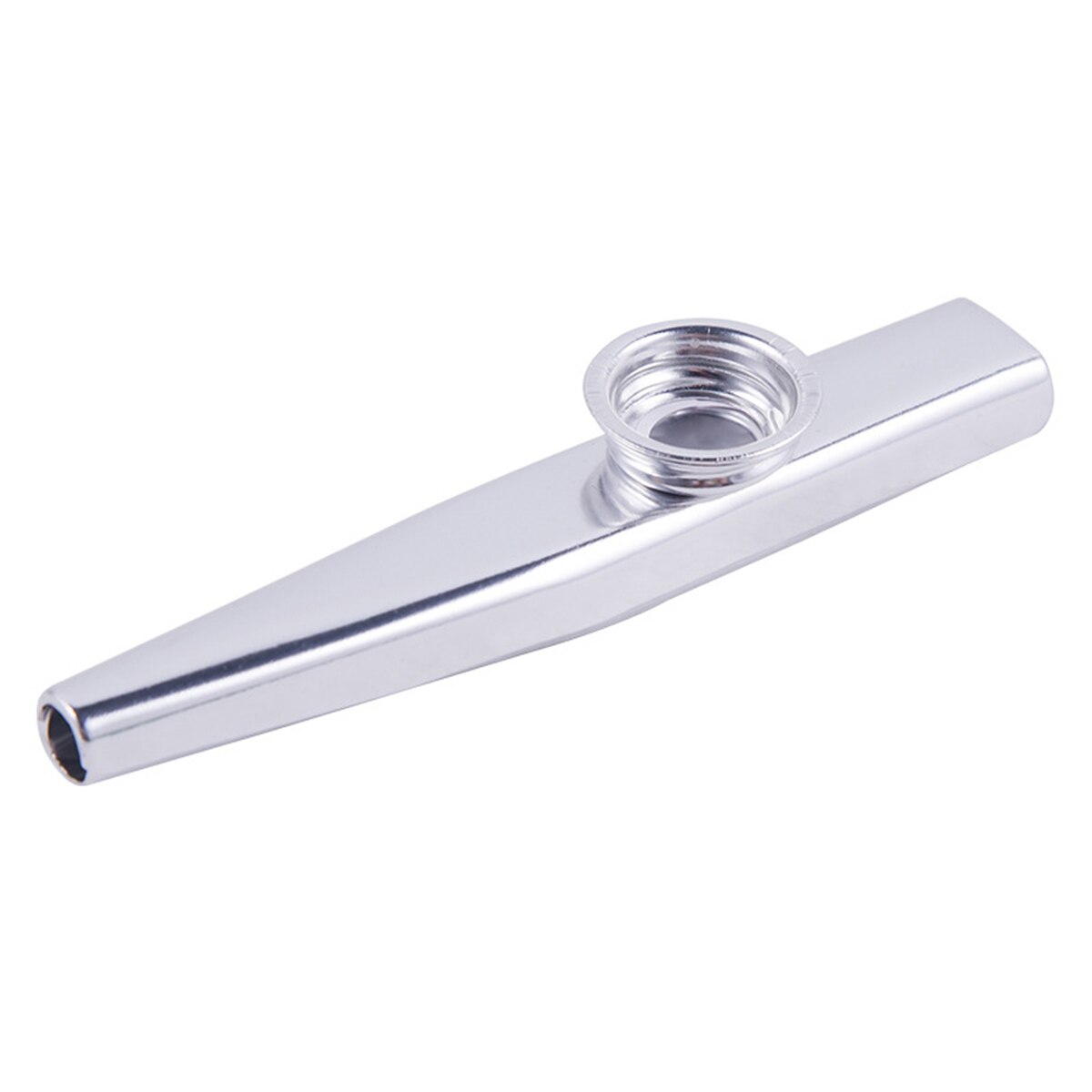 Musical Instrument Dulcimer - Kazoo Silberne Aluminiumlegierung mit Membranflöte, Membranmund,
