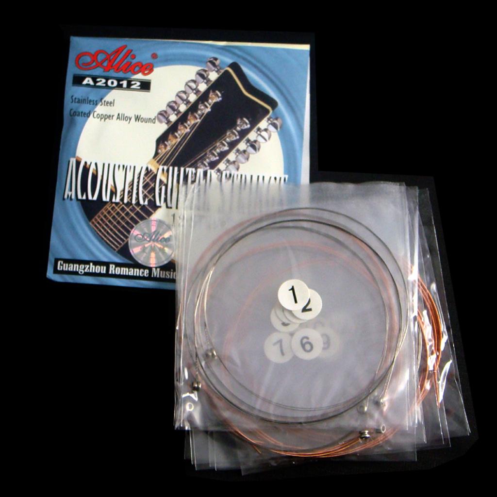 Musical Instrument Strings - Akustikgitarren-Saitensatz, importierter Edelstahldraht, mehrfarbig, Musikinstrument-Zubehör für