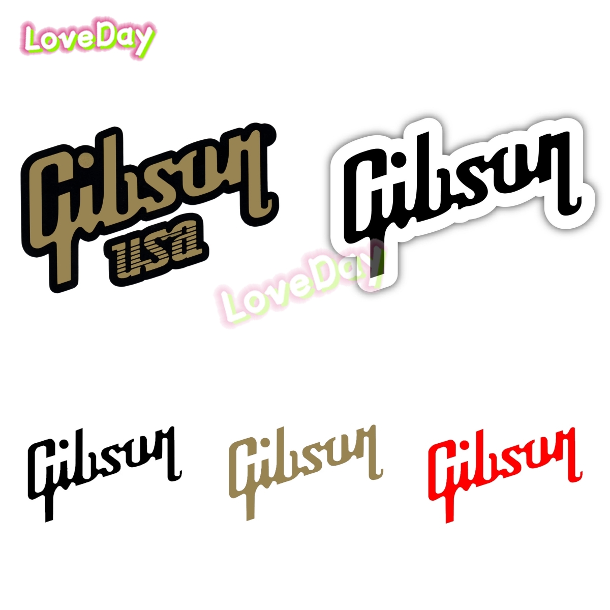 Musical Instrument Logo - Gibson Logo Aufkleber Aufkleber Vinyl Gitarre