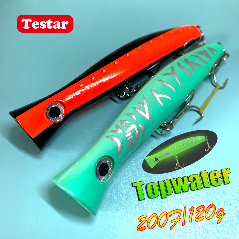 Rain Stick Percussion - Testar Big Game Trolling Popper 200