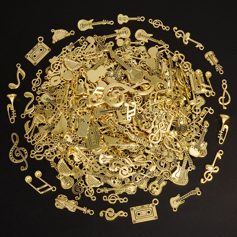 Musical Instrument Manufacturers - 10/20/30 stücke Retro Gold Farbe Antike