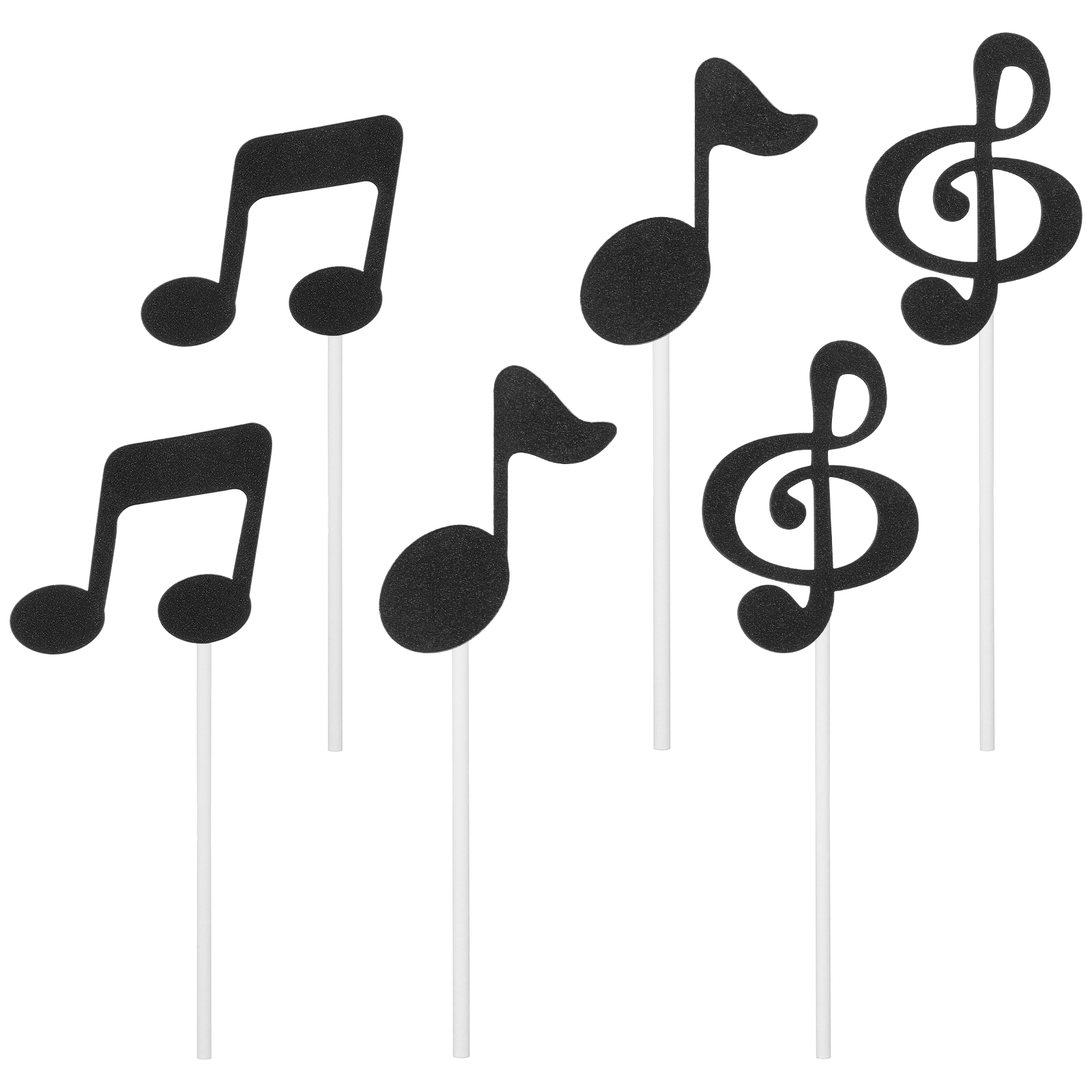 Musical Instrument Symbols - 18 Stück Notiz-Kuchenaufsätze, Cupcake-Dekorationen, Klavier, Musiknote,