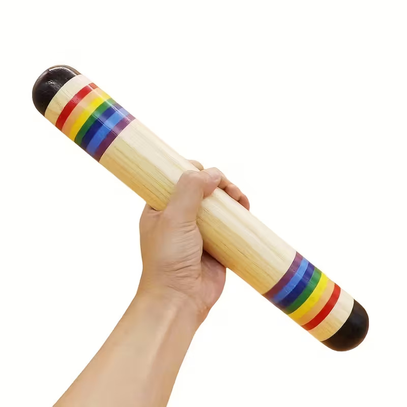 Rain Stick Percussion - Regenstab aus Holz, Meditation, Entspannungsinstrument, Holz,