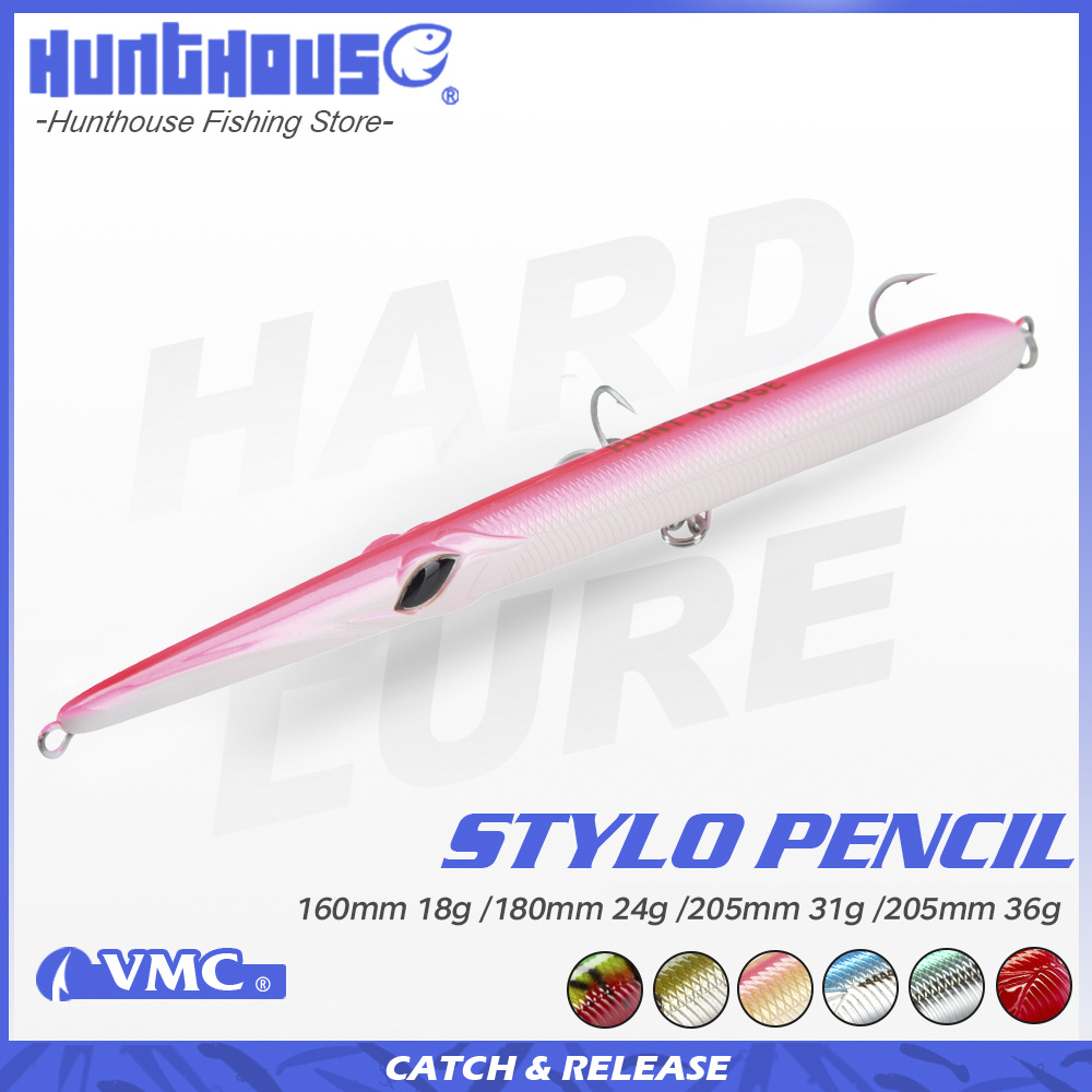 Rain Stick Percussion - Hunthouse Stylo 160/180/205mm 18/24/31/36g Spinnköder Stickbait