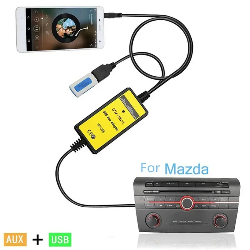 Musical Instrument Digital Interface - DOXINGYE USB AUX MP3-Player-Adapter, digitaler Musik-CD-Wechsler