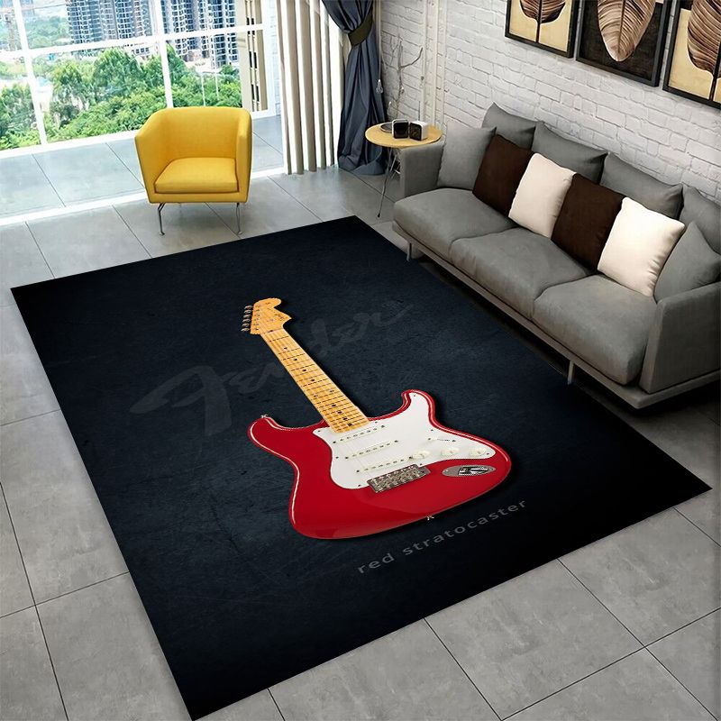 Musical Instrument Logo - Retro Fender Gitarren-Logo Instrumente Musik Rutschfester