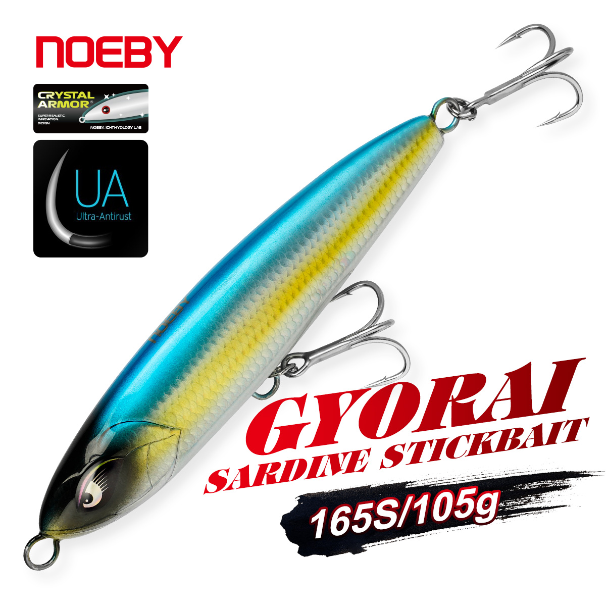 Rain Stick Percussion - NOEBY Sinkender Stickbait-Köder 165mm 105g Pencil