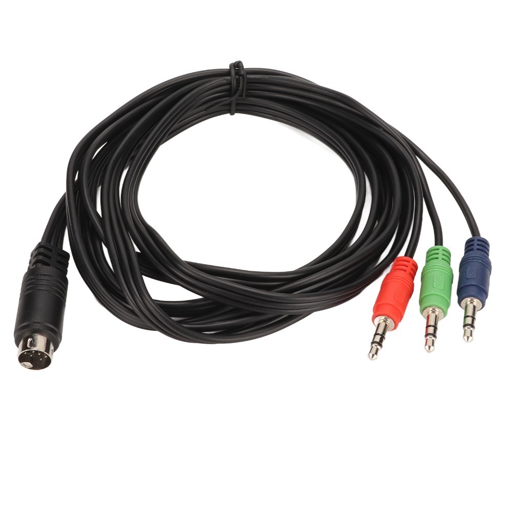 Musical Instrument Symbols - 9-Pin Mini-DIN auf 3,5mm Kabel Plug-and-Play