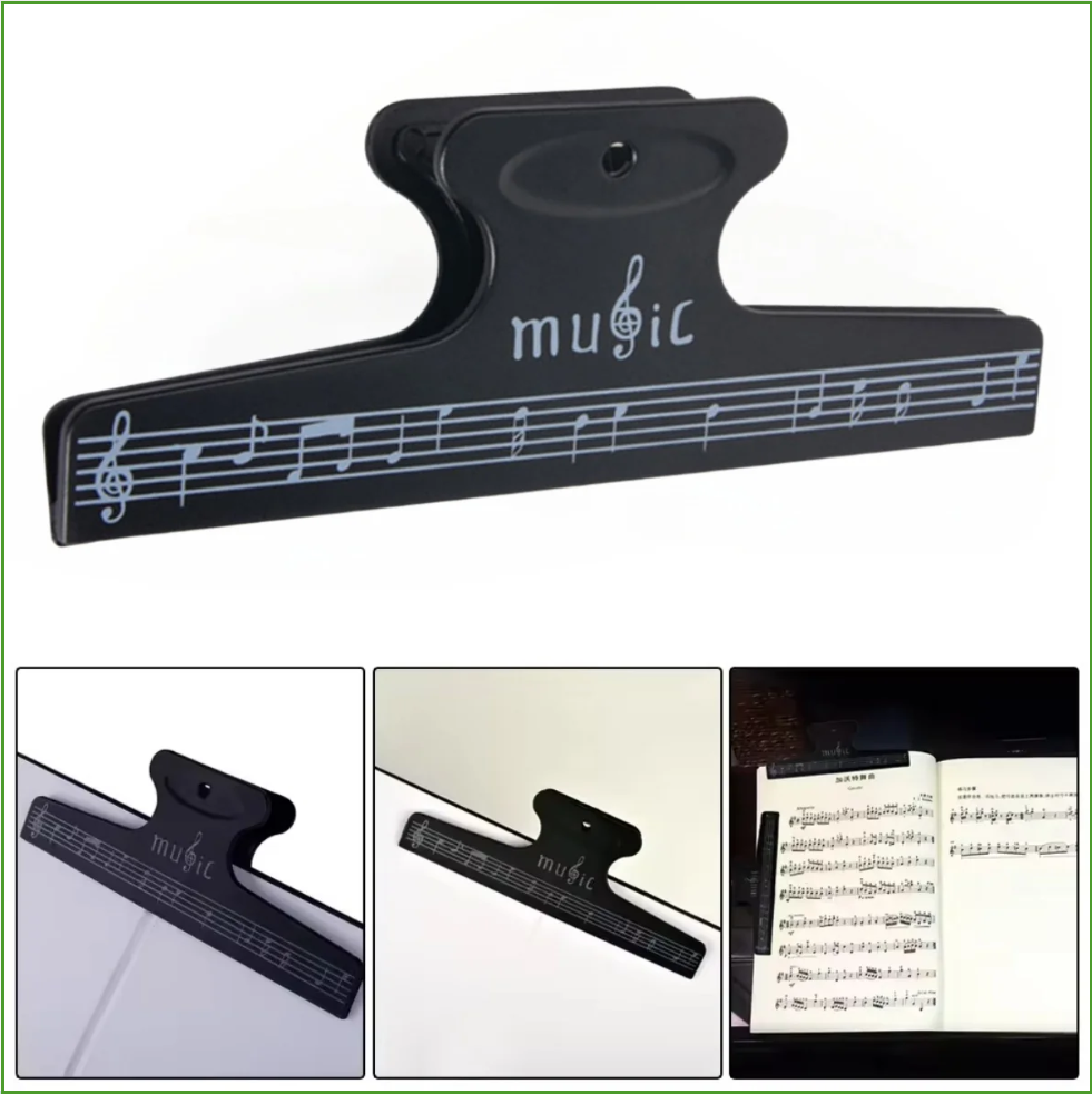 Musical Instrument Gif - Notenklammern, Buchseiten-Notenklammer, Notenhalter, Fixierklammern für Notenblätter,