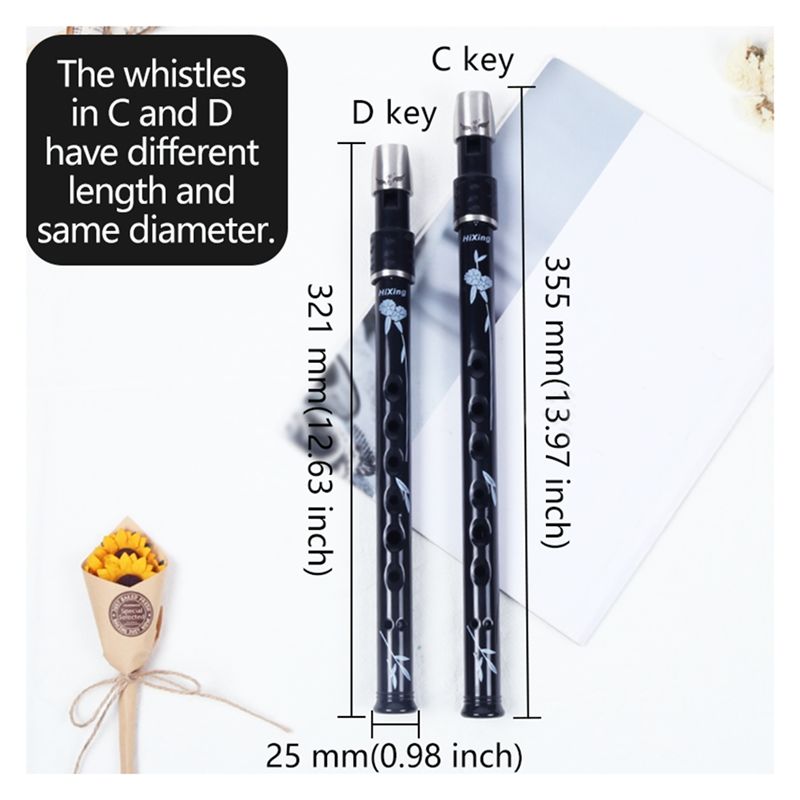 ABLB-6 Löcher Irish Tin Penny  – Penny Whistle D Bewertung und Preis