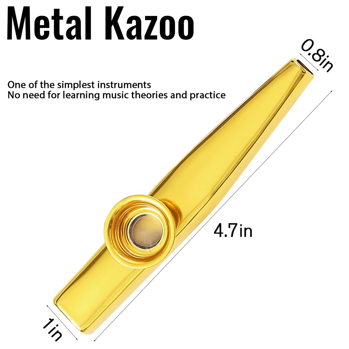 Kazoo Silberne Aluminiumlegier – Musical Instrument Dulcimer Bewertung und Preis