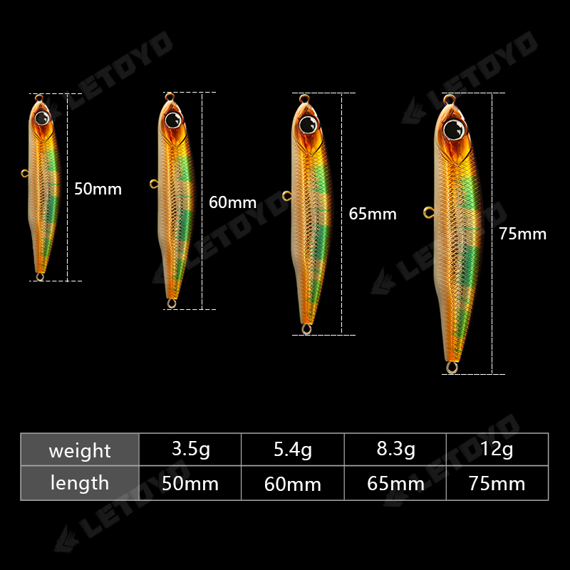 LETOYO Sinking Pencil 17g 12g- – Rain Stick Percussion Bewertung und Preis