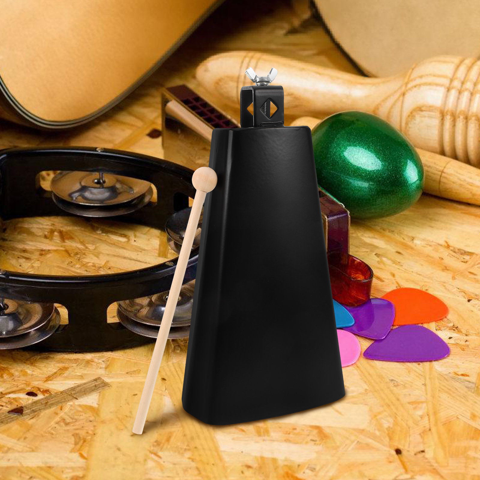 1 Set Metall-Kuhglocke mit Sti – Musical Instrument Dulcimer Bewertung und Preis