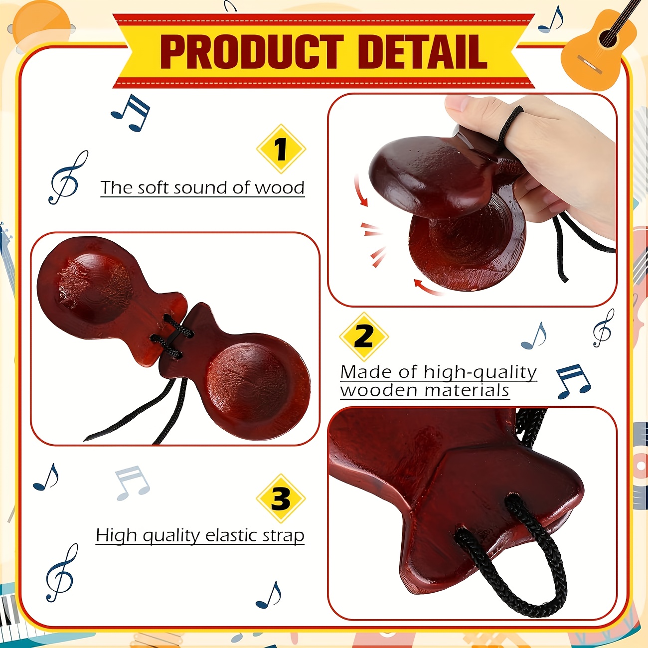 2er-Pack spanische Kastagnette – Castanet Flamenco Bewertung und Preis