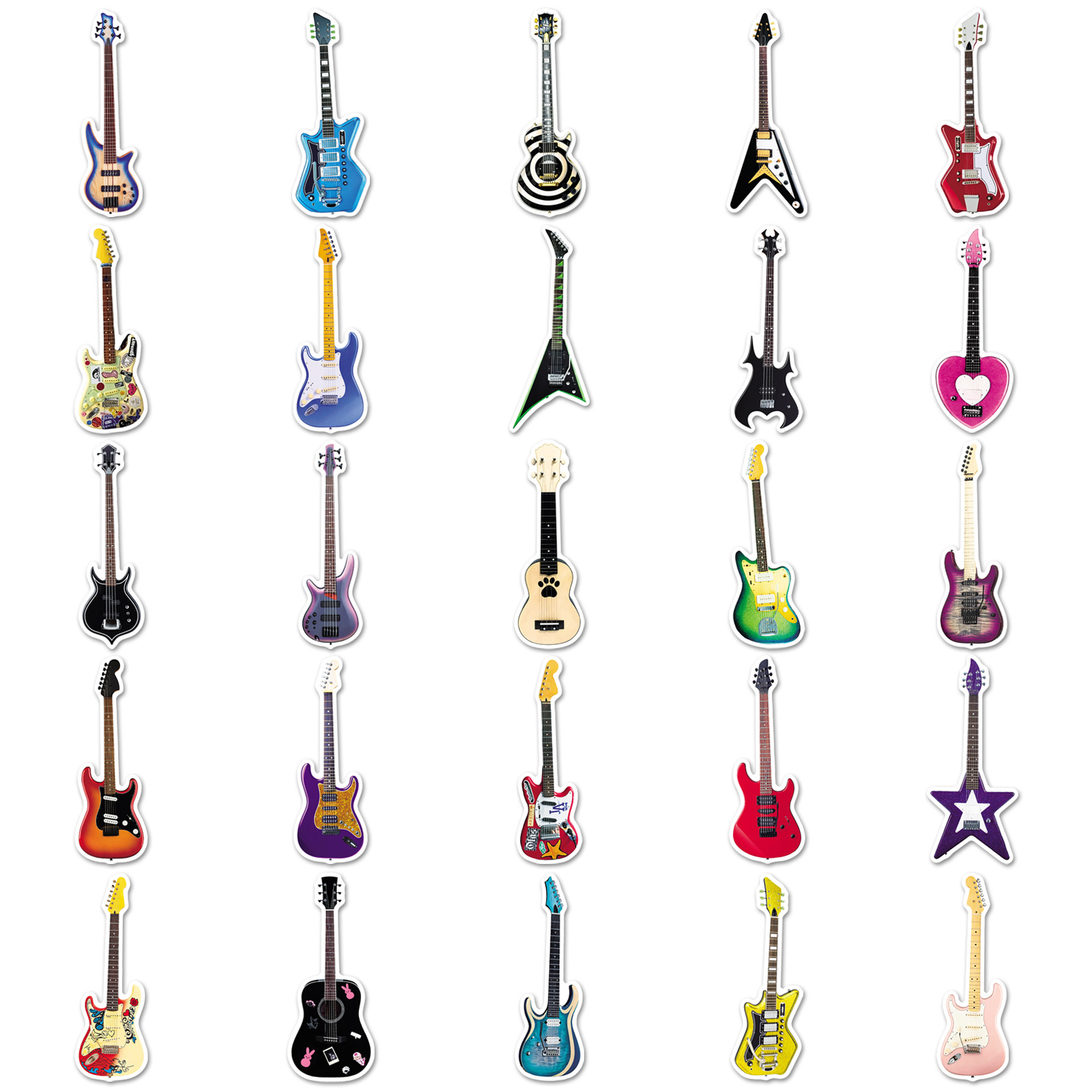50er-Pack Gitarren-Graffiti-Au – Musical Instrument Gif Bewertung und Preis