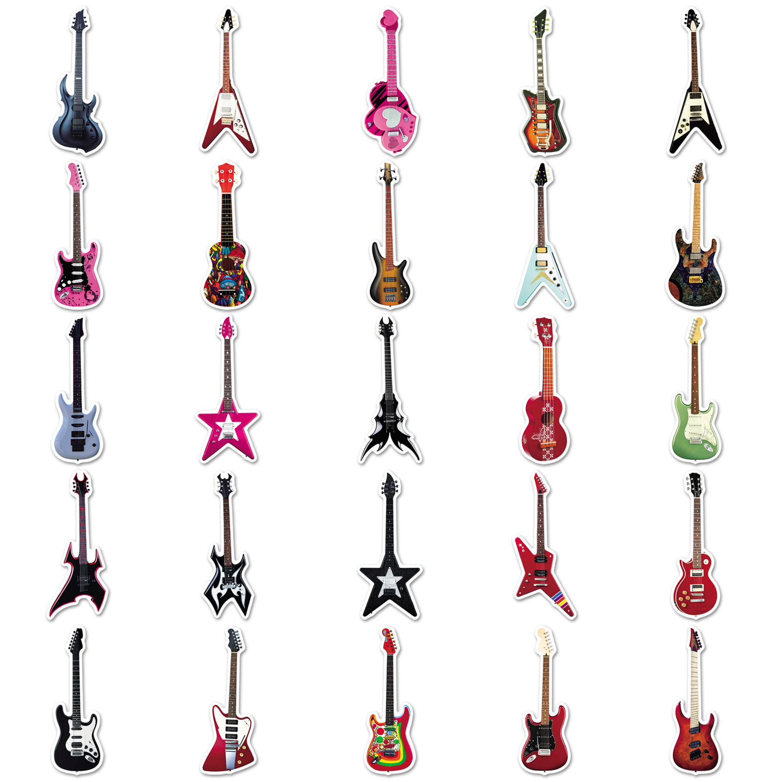 50er-Pack Gitarren-Graffiti-Au – Musical Instrument Gif Bewertung und Preis
