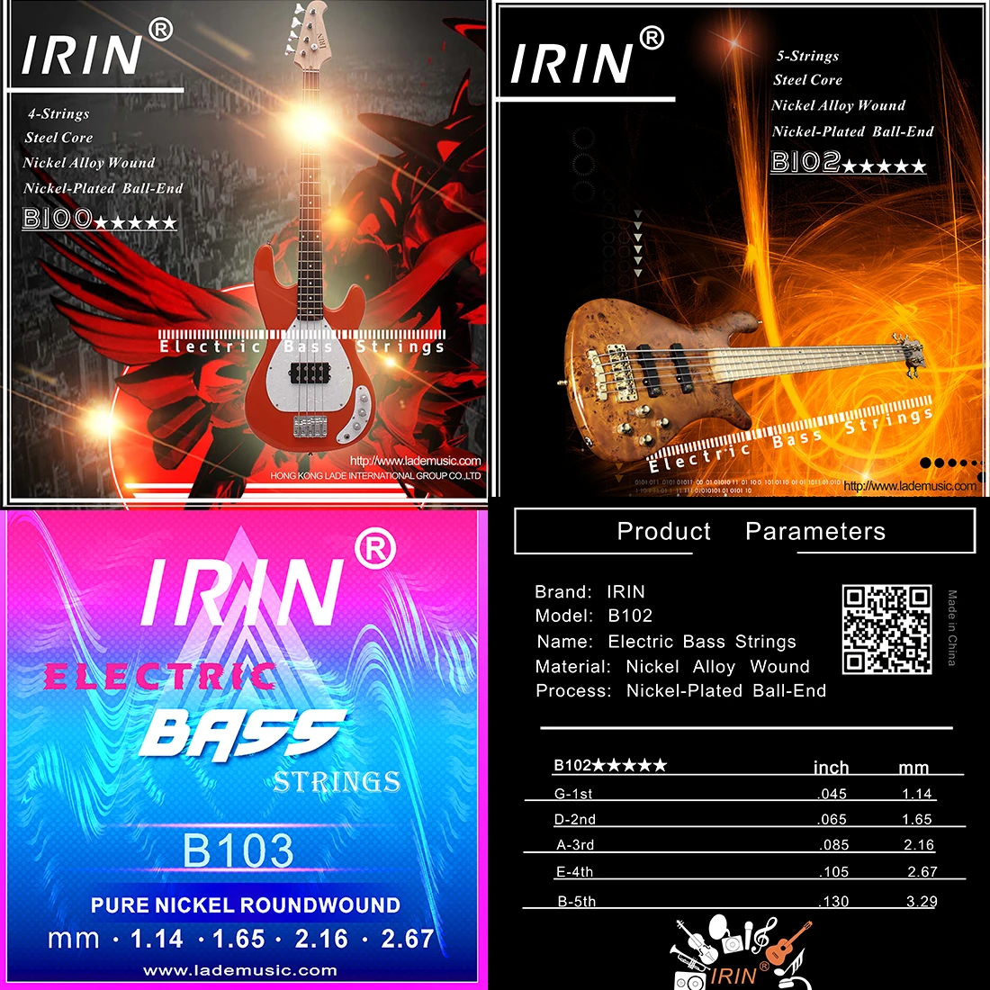 IRIN E-Bass-Saiten, profession – Musical Instrument Strings Bewertung und Preis
