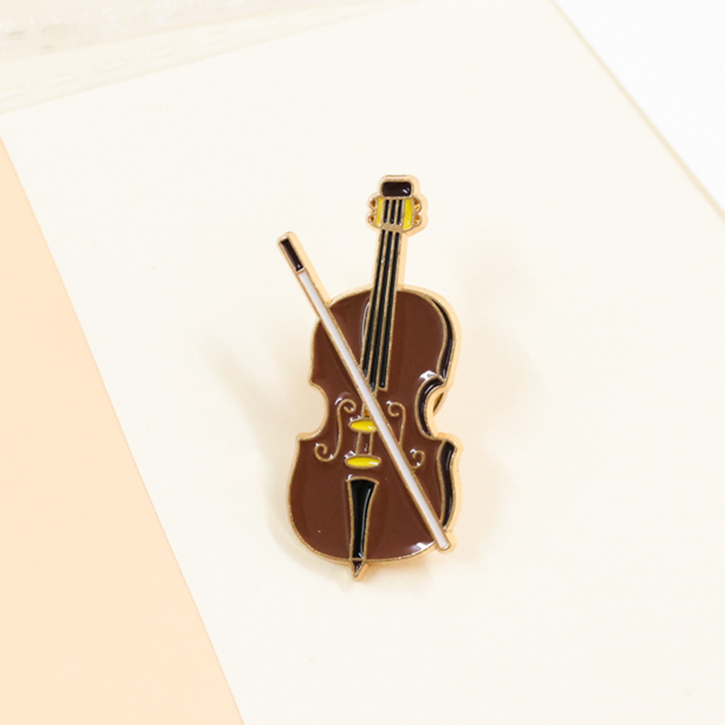 Cartoon Violine Emaille Pin Ab – Musical Instrument Symbols Bewertung und Preis